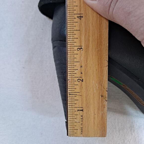 Timberline Stratham Heights Boots Fold Down Heeled 8622A Women 8 Black Leather - Picture 12 of 14